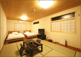 和洋客室 ベッドをご利用いただけます